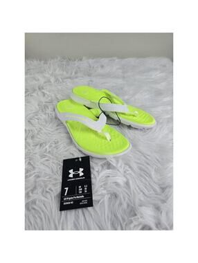Under Armour Ignite Pro Marbella Flip Flops Sandal 3026030-102 Women's Size 7